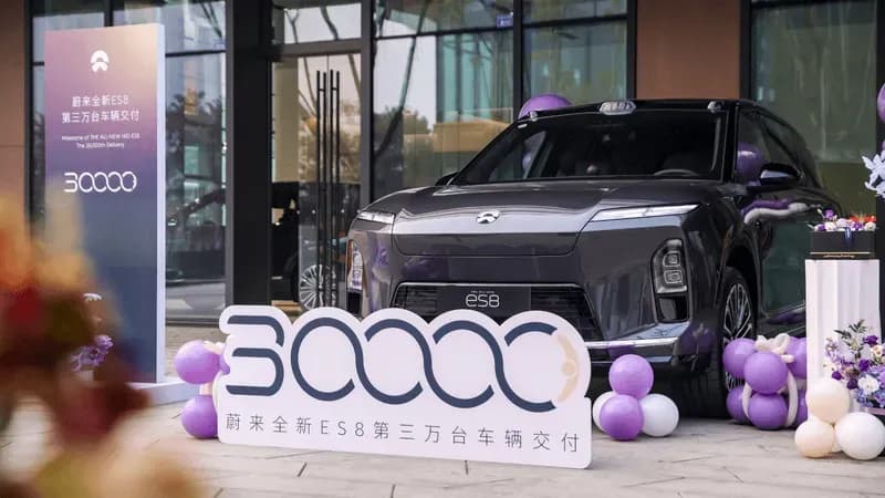 NIO ES8 reaches 30,000 deliveries in 89 days; last 10,000 units in 19 days